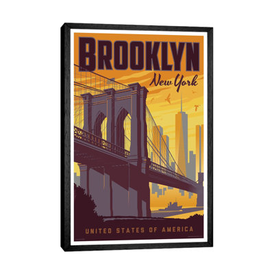 Brooklyn Bridge Travel by Jim Zahniser - Print on Canvas