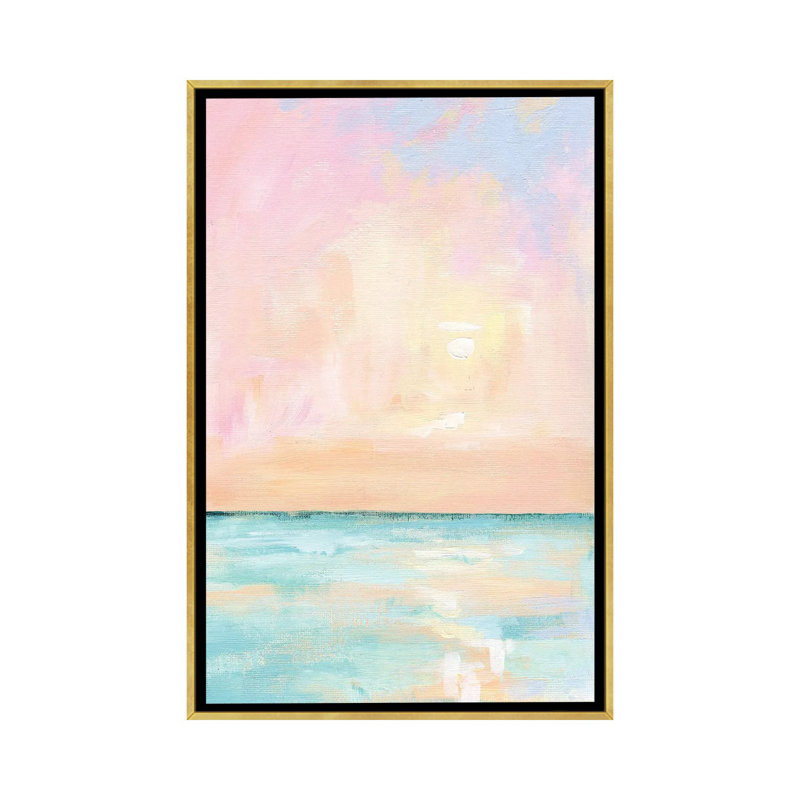 «Pastel Florida Sunset», reproduction d'art sur toile encadrée, H 48 po x l 32 po, Reproduction encadrée sans toile tendue