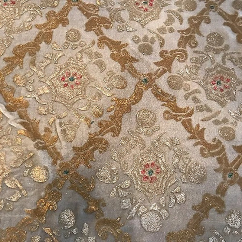 Shah Jhahan II Velvet Square Pillow Cover