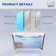 47" L x 27" W Modern Rectangular Freestanding Soaking Acrylic Small Bathtub with Integrated Seat, Non-Slip in Compact Bathrooms