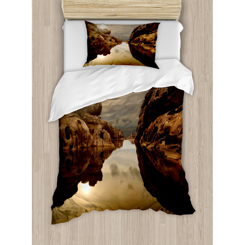 Rustic Duvet Cover, Twin Duvet Cover + 1 Standard Sham