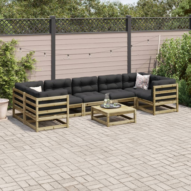 Garden Sofa, Brown/Honey