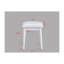 Ensemble de coiffeuse et tabouret 3 pièces avec miroir à DEL intégré et tabouret rembourré assorti avec poignées décoratives dorées-129373206