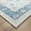Tapis floral gris clair / bleu tissé à la machine 2 pi x 3 pi Floral-553038585