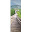 «Great Wall of Mutianyu - Mountains», reproduction encadrée bleue | Décoration-2074370483