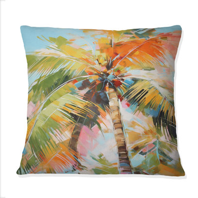 Palm Trees Palm VII  Palms  Palm Trees Printed Throw Pillow
