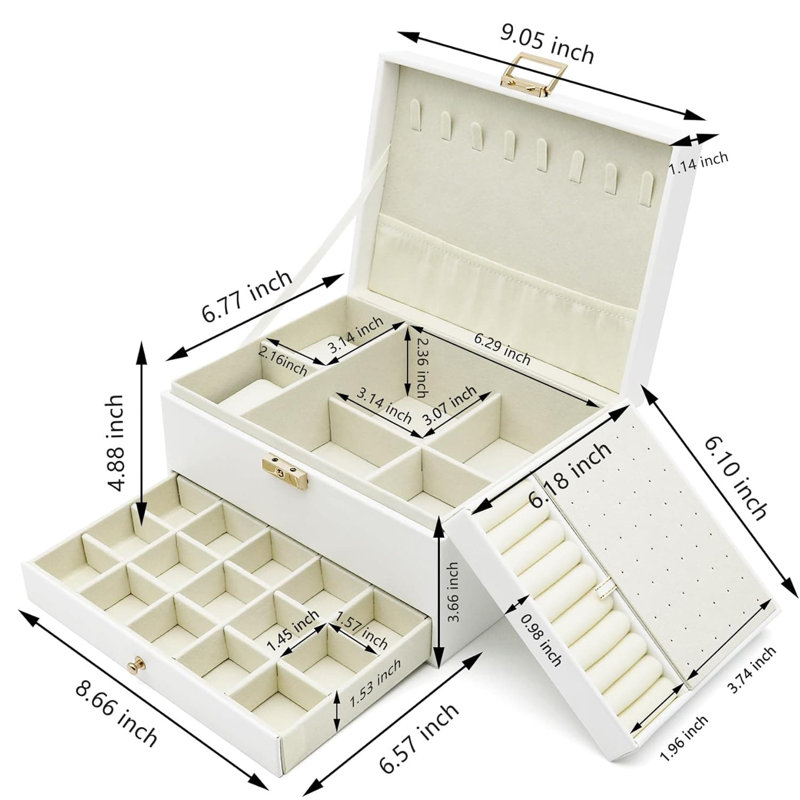 Jewellery Box +, White