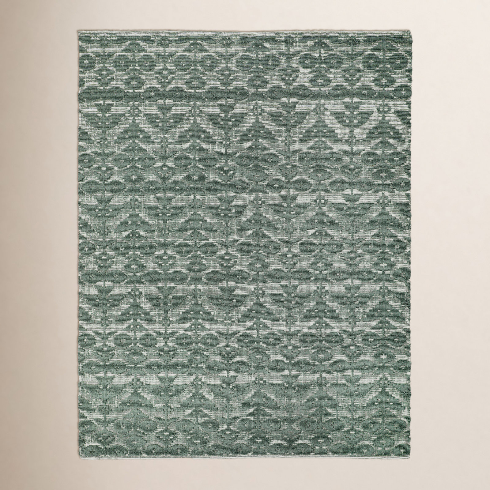 Hand-Tufted Floral Wool Rug, Rectangle 3' x 5'