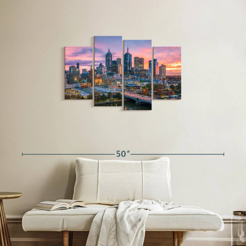 Siréci, crépuscule de Melbourne, H 22 po x l 36 po