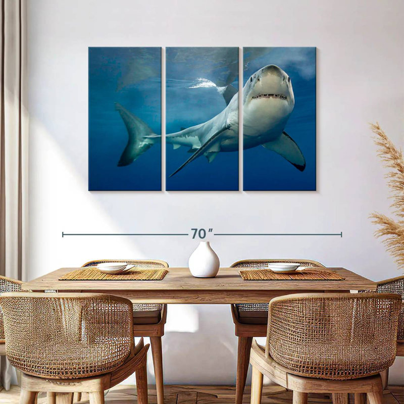 Brampt Shark Pursuit, 36" H x 57" W