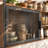59" Wide Kitchen Pantry Cabinet with 3 Drawers and Open Shelves-566217543