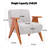 27.6" Mid-Century Modern Solid Wood Armchair for Living Room-571254459