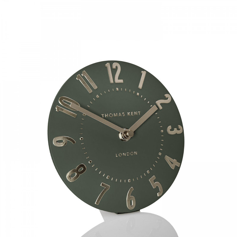 Wall Clock, 15cm H x 15cm W x 5cm D, Green