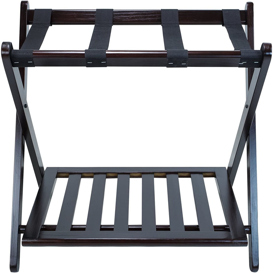 Folding Wood Luggage Rack Casual Home 