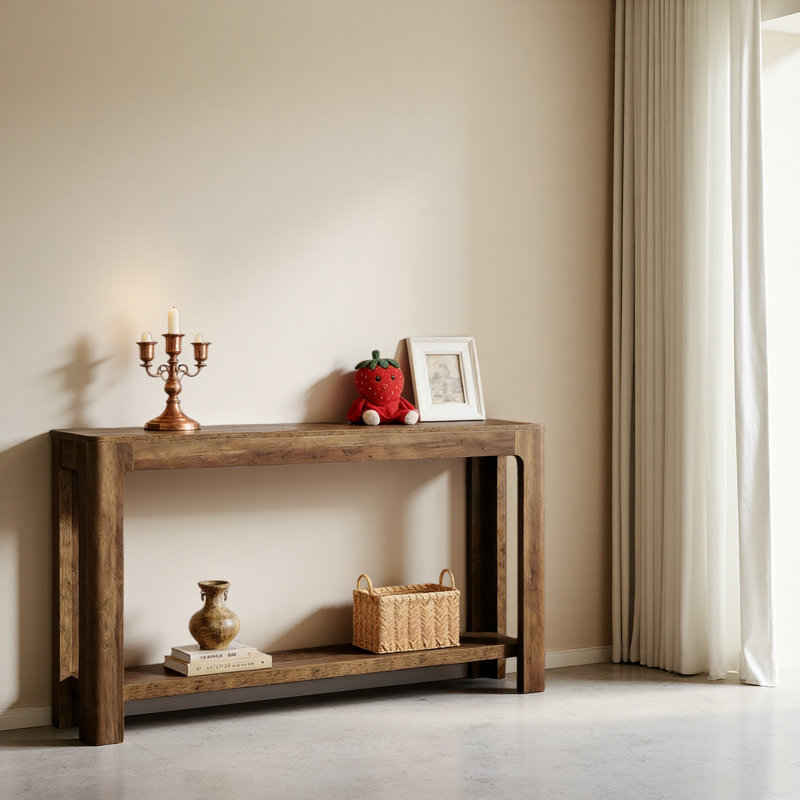 Compact Entrance Table,Natural Style Console Table
