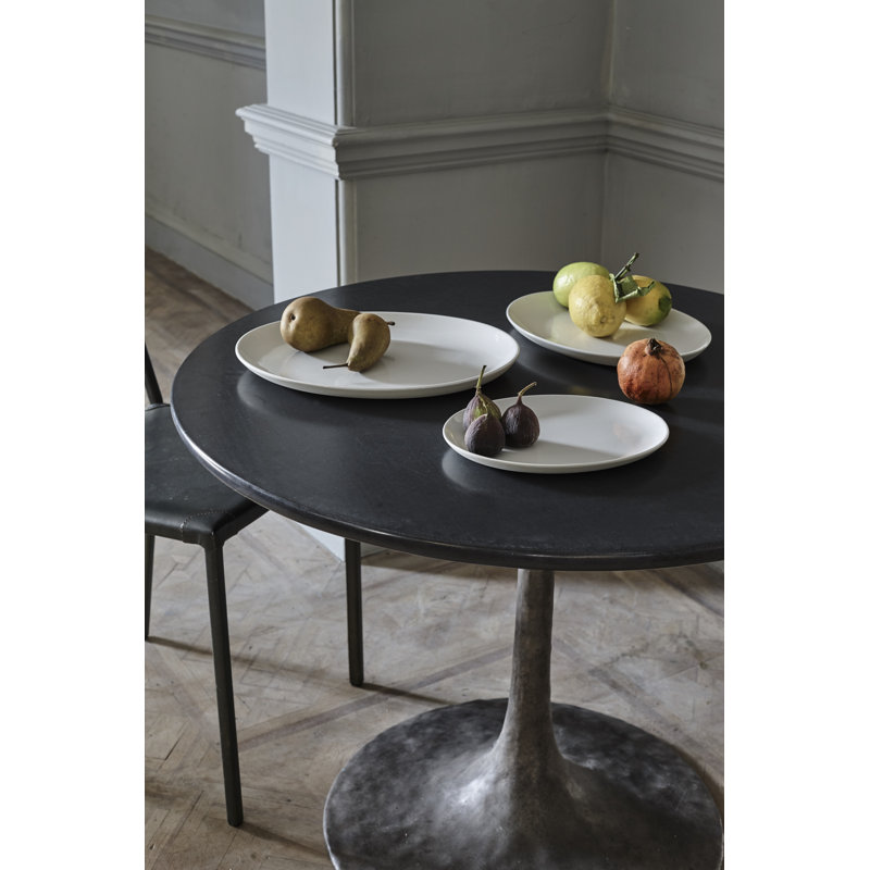 Canvas Home Shell Bisque Porcelain Extra Large Oval Serving Platter, Blue