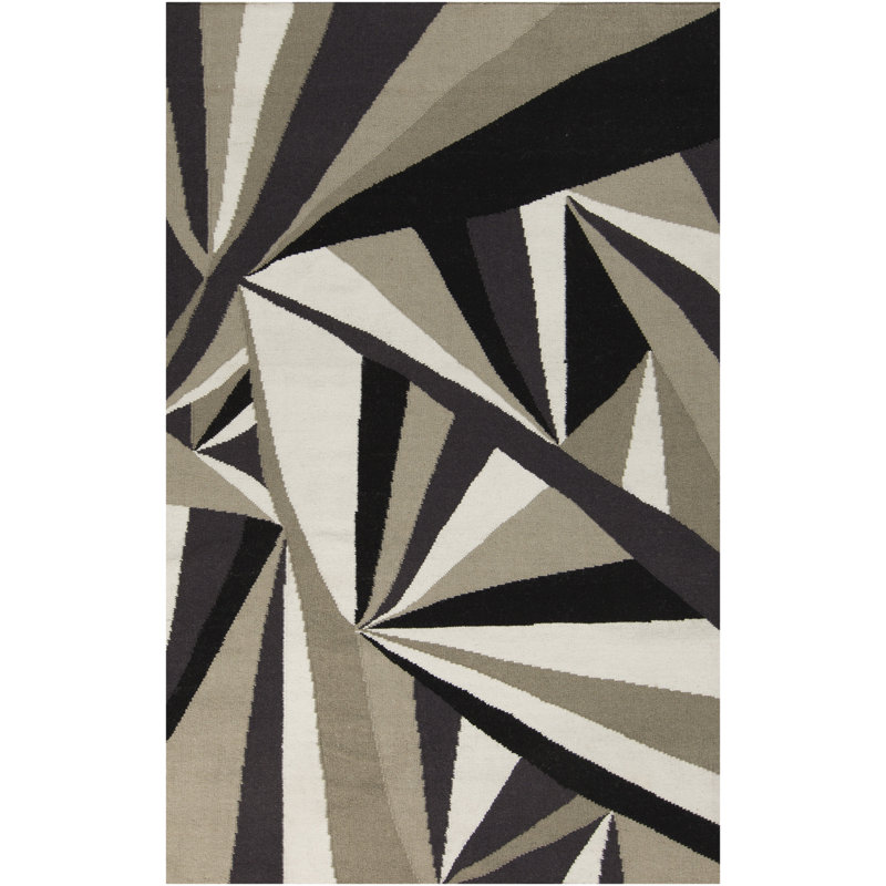 Voyages Wool Abstract Indoor Rug, Rectangle 2' x 3'