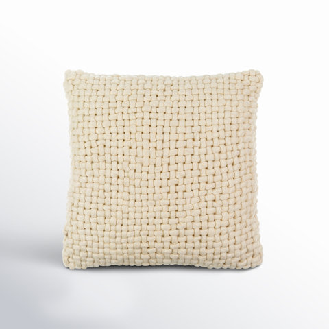 Belel Wool, Cotton Throw Pillow