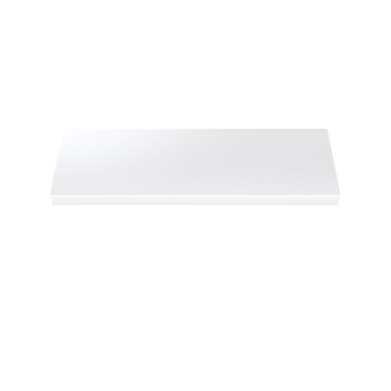 Painted Wood Floating Shelf, White