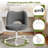 Upholstered Armless Home Office Desk Chair With Wheels-1730089280