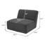 Chaise pivotante rembourrée sans accoudoirs -1636928245