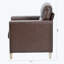 Chaise d'appoint rembourrée Rashieka-576082241