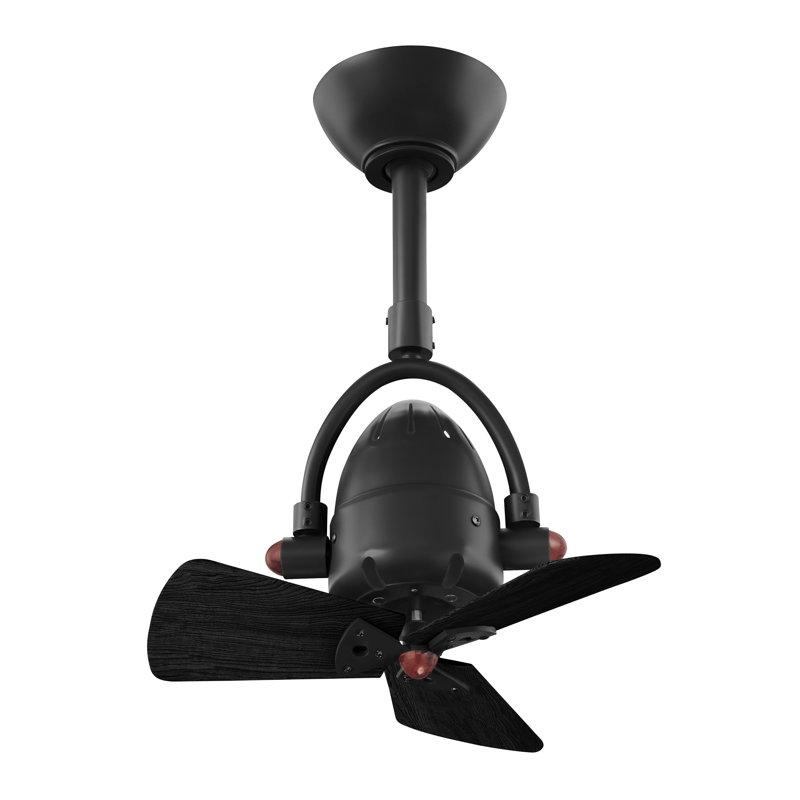 Downrod Ceiling Fan, Matte Black, Matte Black