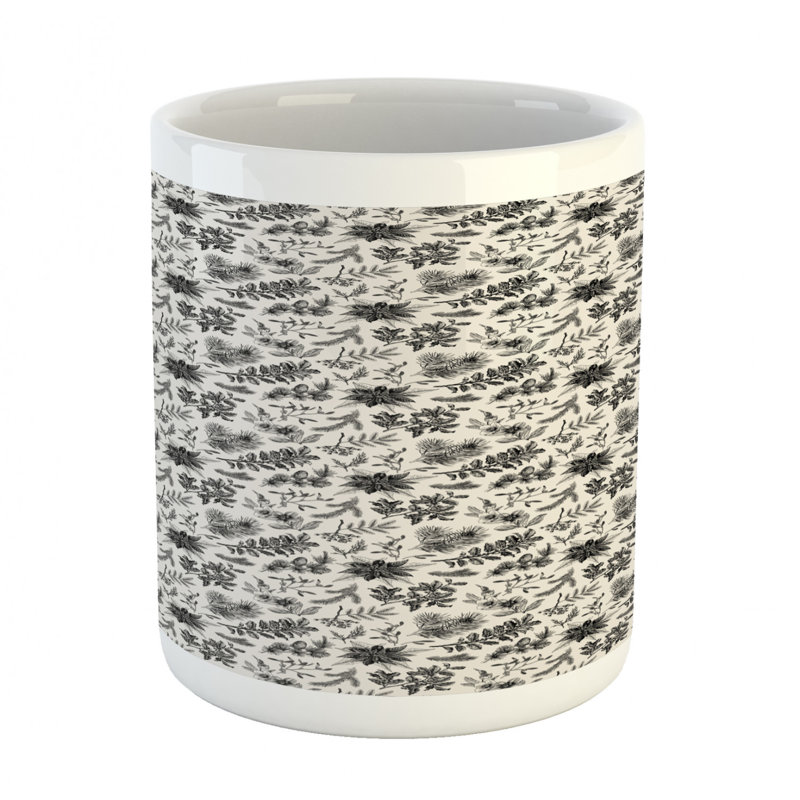Grande tasse à feuillage