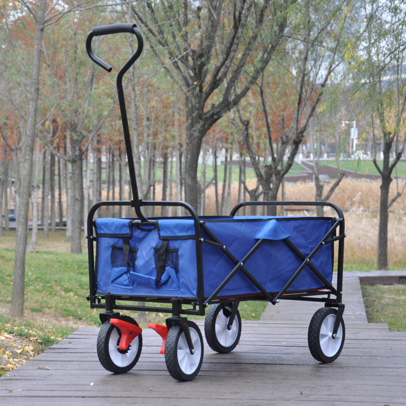 Chariot de plage pliable, Bleu