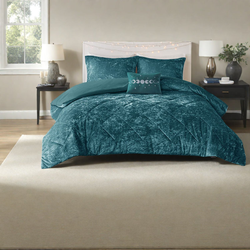 Ensembles de literie de luxe pour lit simple en velours de polyester TG