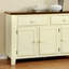Buffet en bois d'hévéa 2 tiroirs Amparo