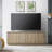 Presque Rectangular TV Stand for TV's up to 75" in White-1066765789