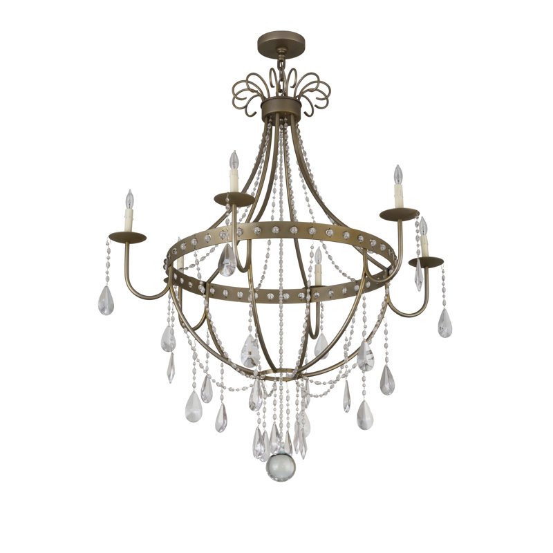 Lustre classique à 6 lumières de style bougie Haku