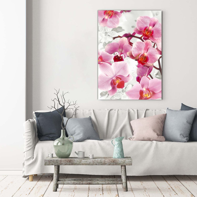 Pink Orchid - Wrapped Canvas Print