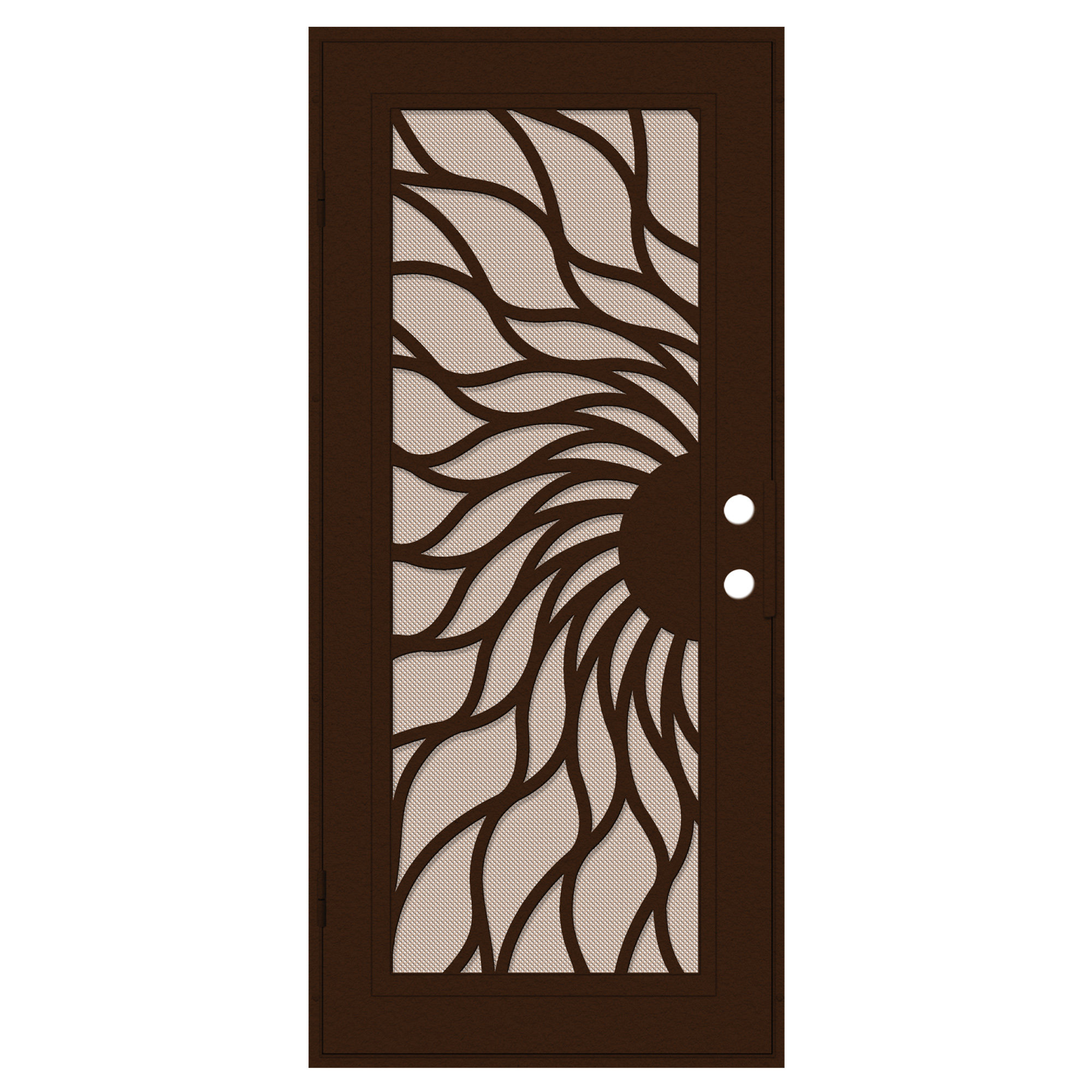 Titan Security Doors 36 in. x 80 in. Sunfire Copper Left-Hand Surface ...