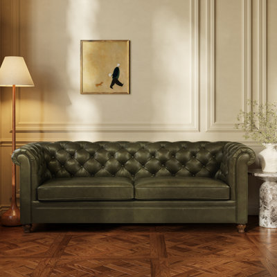 Melfi Full-Grain Genuine Italian Leather Sofa