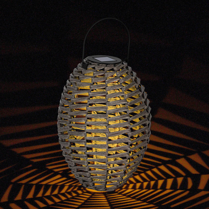 Aina Solar Powered Integrated LED Jar Lantern, 31cm H x 22.5cm W x 22.5cm D
