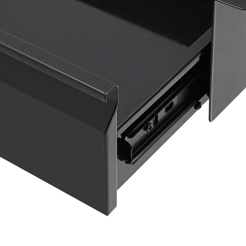 16 Inch DARK Under Desk Mounted Sliding Pull-Out Drawer Storage Organizer For Sit Stand Workstation Pull-Out Drawer