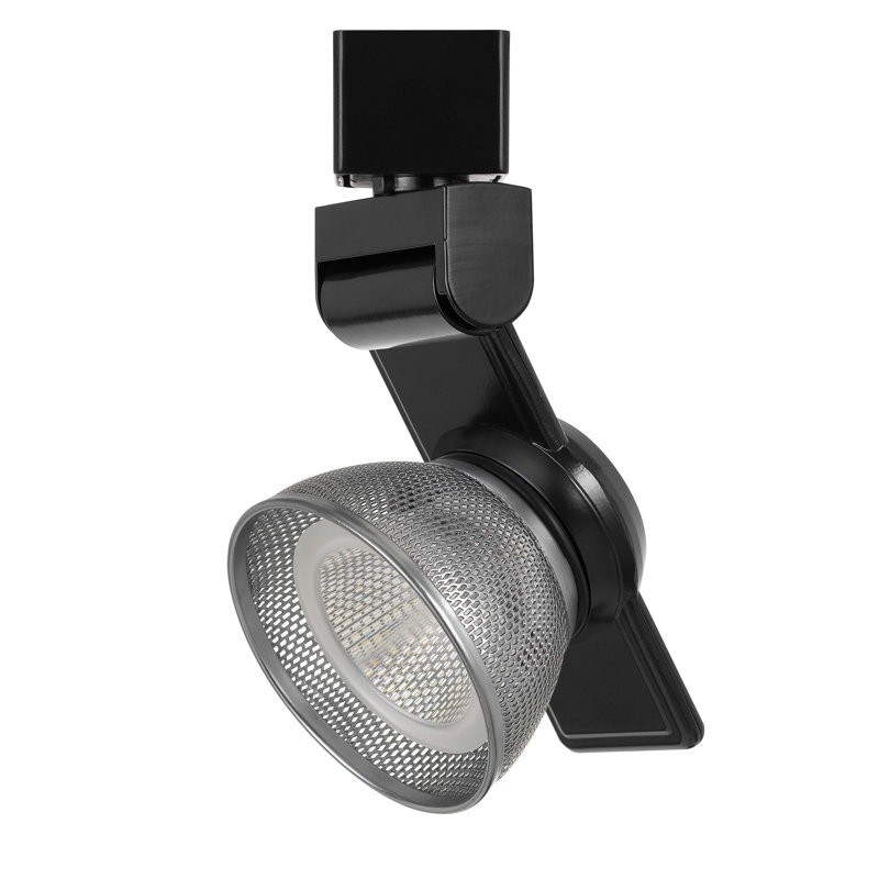 Tête de luminaire de rail del, Acier brossé, Bronze foncé