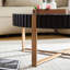 Table basse ronde moderne de 31,5 pouces pour salon, petite table basse avec piédestal robuste, noir Modern Handcraft