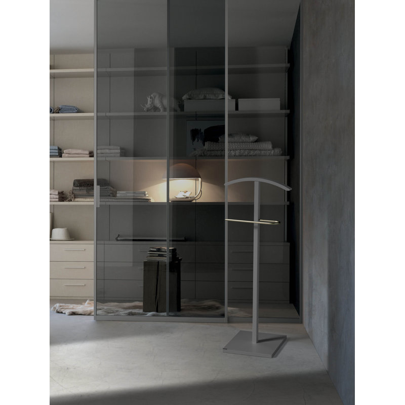 Ahrens Freestanding Valet Stand, Grey