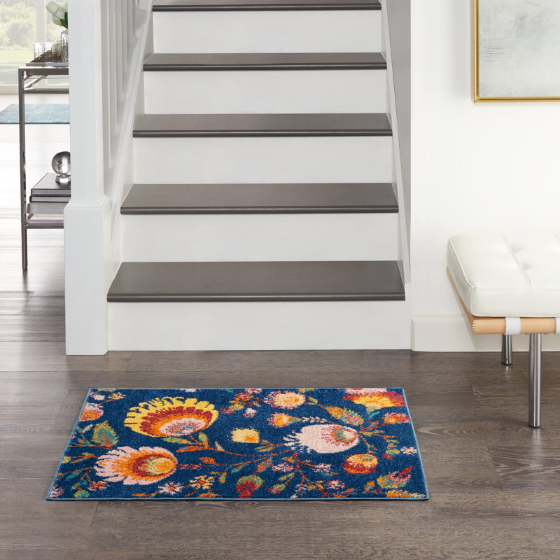 DH-ALR08 Floral Indoor Rug, Rectangle 2' x 3'