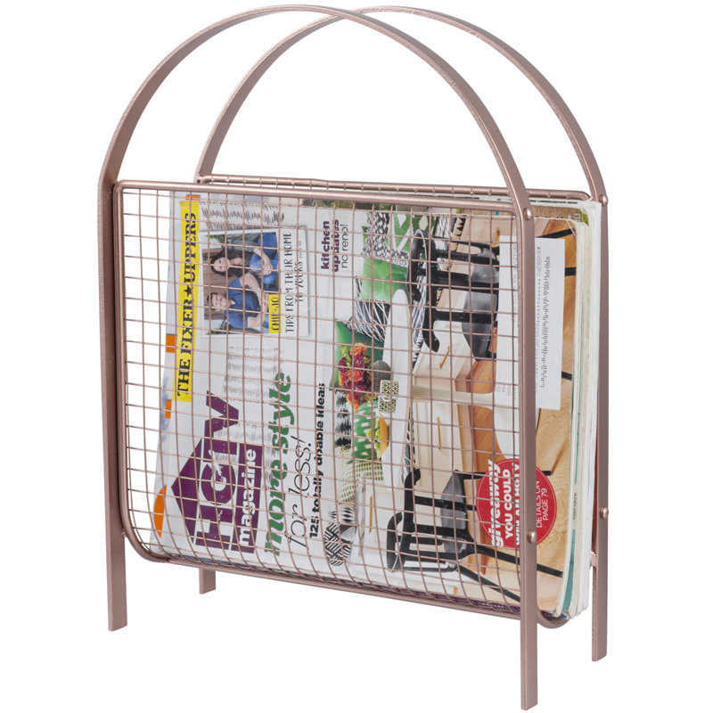 Metal Free Standing Magazine Rack