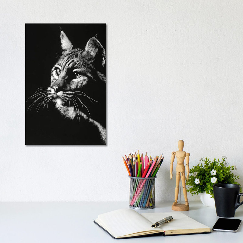 Black Glimpse II by Julie T. Chapman - Wrapped Canvas Print, 20.32 cm H x 30.48 cm W