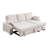 Marcello 91"W Beige Chenille Fabric Reversible Sleeper Sectional With Storage Chaise-495489914