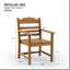 Tabouret d'extérieur 17,13 po Oley-1047705866