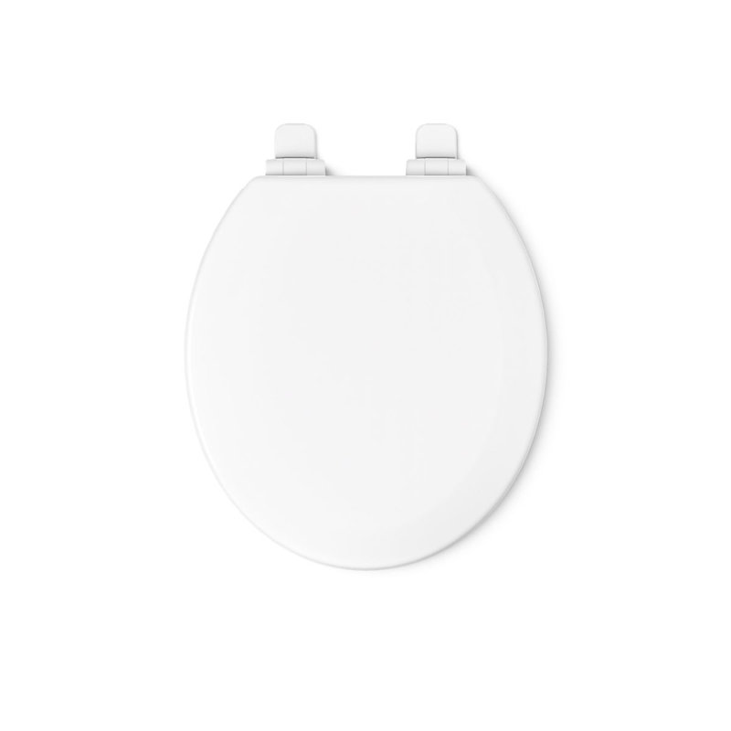 Triko Quiet-Close Elongated Toilet Seat, White, Elongated