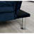 Navy Microfiber Contemporary Futon Converting To Bed, 2 - Seat, Made, Extra Support Leg, Comfortable Seating With Design 67"L X 28"W 31"H