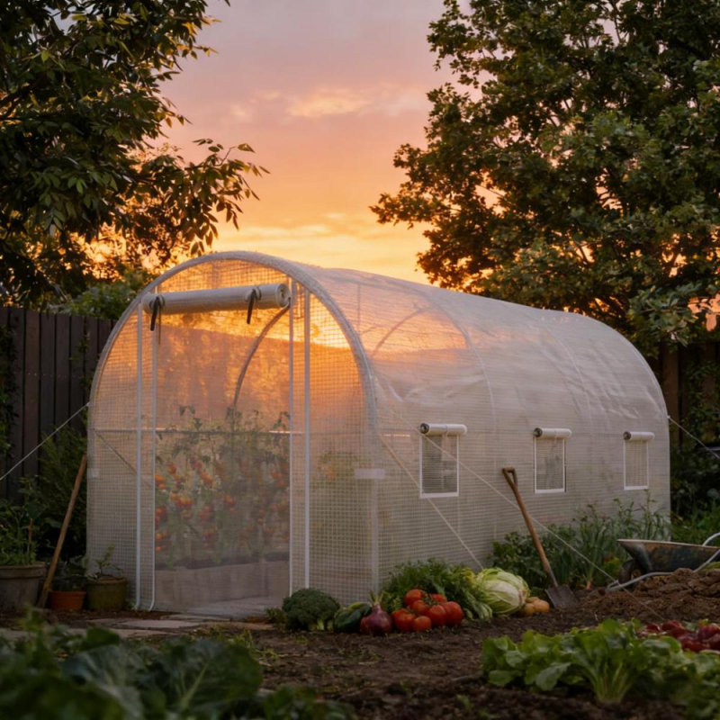 Serre de plain-pied, Serre Hoop House