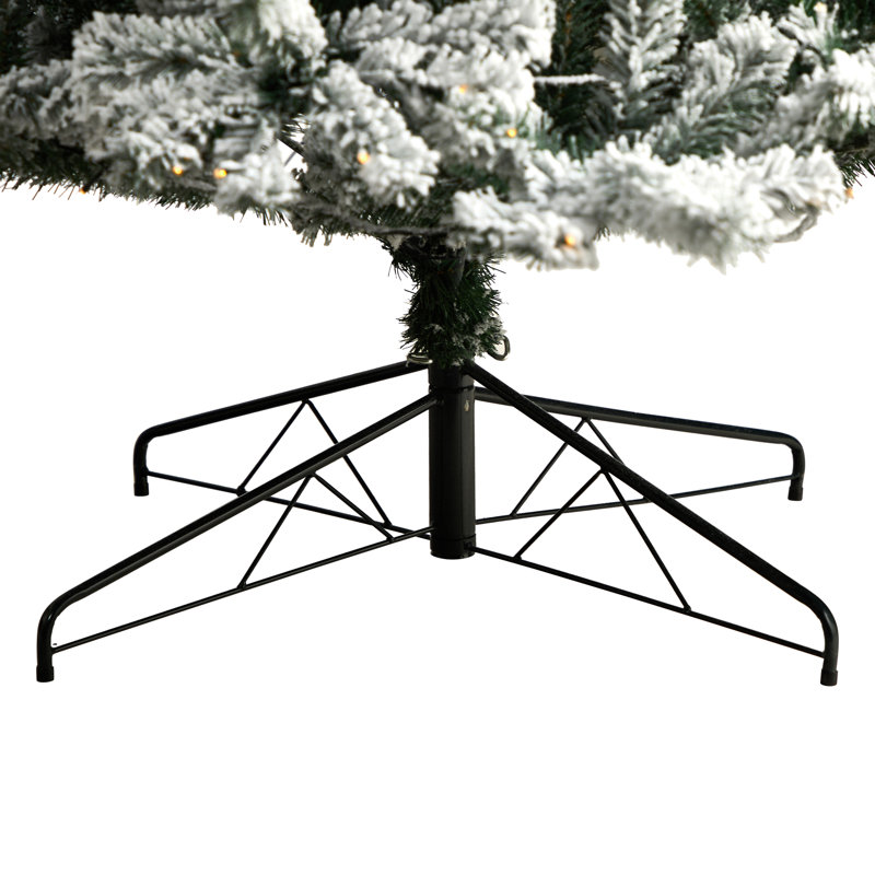 Arbre de Noël enneigé et givré avec lumières DEL fixes / constantes, 3 pi H